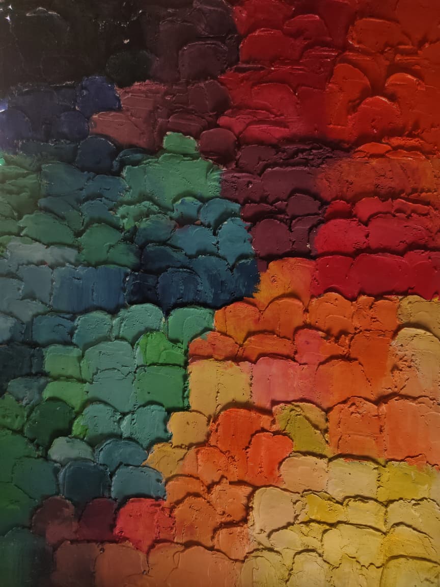 Paint texture close-up
