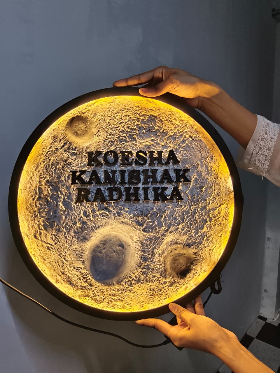 Custom art piece from a Vijyaz Studio workshop